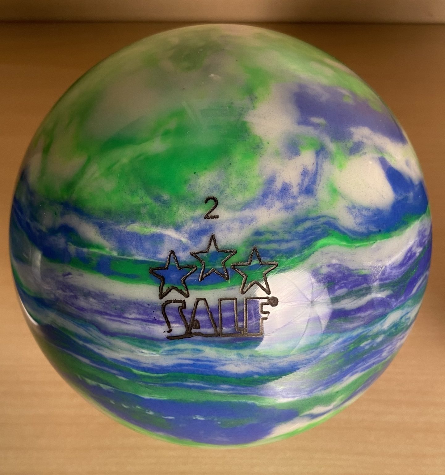 4 bocce modello Tuttocolore 107 920 Bianco Blu Verde Salf bocce