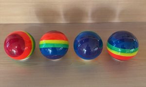 4 bocce Stock modello La Pace 107 920 - Arcobaleno